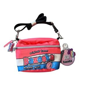 Bazooka Bubble Gum Crossbody Bag NWT Novelty Purse with Ring Pop Charm Kids